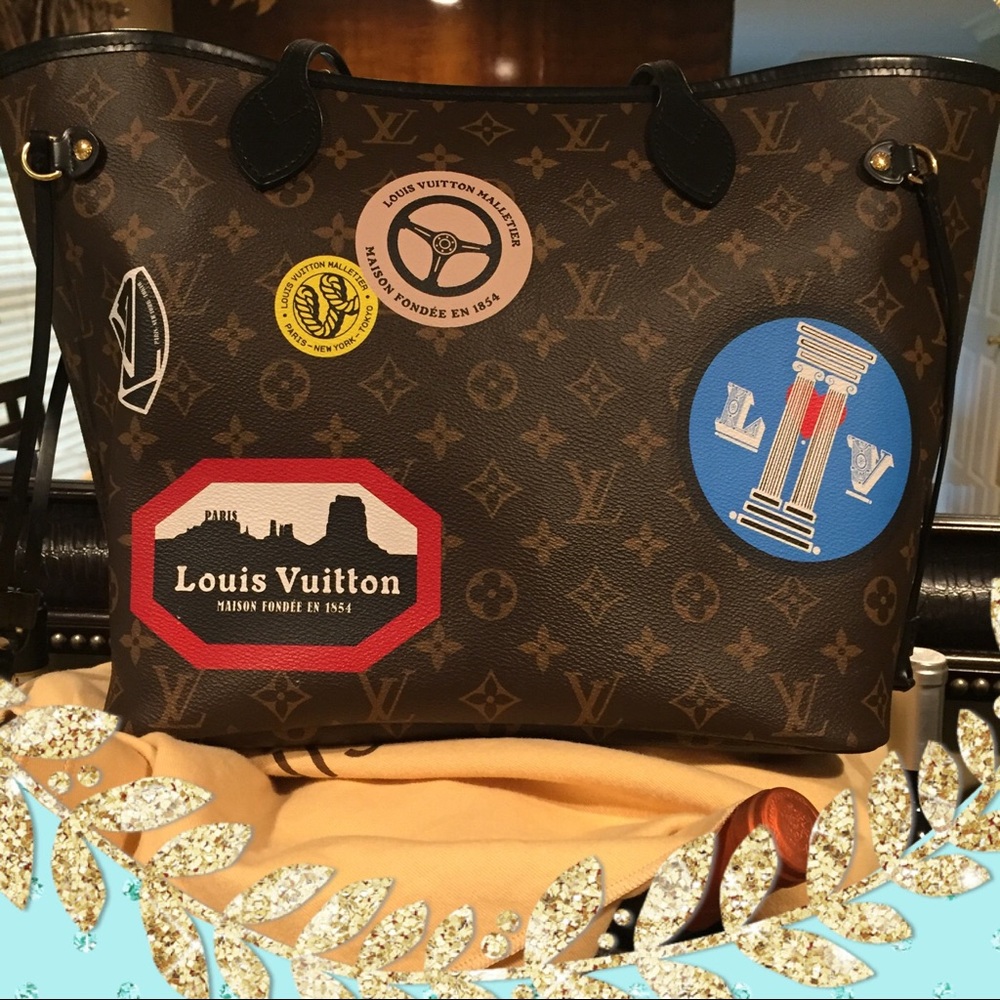 Authentic Louis Vuitton World Tour Neverfull MM🌎